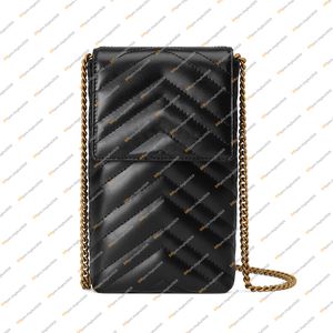 Ladies Fashion Casual Designe Luxury Mini Chain Phone Bags Crossbody Shoulder Bags TOTE Handbag Messenger Bags Top Mirror Quality Cowhide 672251 Purse Pouchs