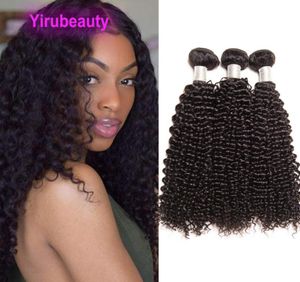 Brazylijskie przedłużenia ludzkich włosów Whole 10 Bundleslot Kinky Curly Natural Natural Kolor Virgin Raw Hair Produkty 10 Placeesset Curly5021026