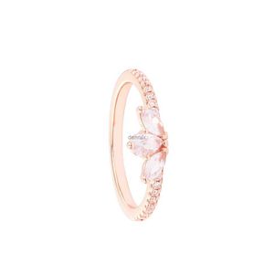 Band Rings CKK Rose Gold Herbarium Cluster Silver Ring for Women Men Anel Feminino 100% 925 Jewelry Sterling Anillos Mujer Hombre WeddingL240105