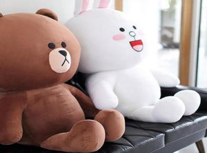 Tamaño grande Oso pardo Cony conejo muñeco de peluche suave lindo juguetes de peluche novia Pareja regalos Día de San Valentín presente LJ2011267533608