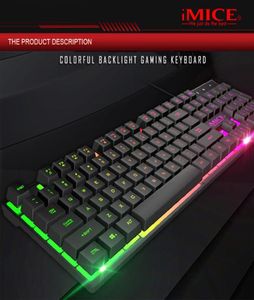 Tastiera da gioco cablata AK600 104 tasti Meccanica retroilluminata RGB per PC Gamer Teclado Mecanico Clavier Tastiere3018292