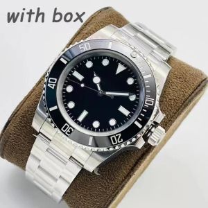 High quality Men Watch 41mm Automatic Mechanical Movement Watches Full Stainless Steel sliding clasp Blue Black Ceramic Sapphire mens WristWatches Super luminous
