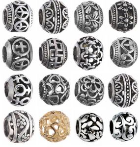 Ancient silver Metals Loose Beads Original Charms Bracelets Pendant Trinket Jewelry For Women DIY Making1773416