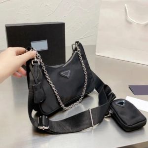 10a Siyah Naylon Tasarımcı Omuz Çantası Crossbody Bag Luxurys Çanta El Çantaları Eller Çanta Deluxe Üç Parça Takım Yarım Ay Çantası Vegan Fermuarı Çanta Hobo Çanta Under