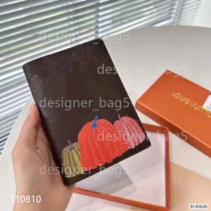 Handväska designers mode kort plånbok läder brun kvinnlig lyxväska korthållare med presentförpackning toppkvalitet