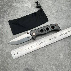Складной нож BM 273 Adamus D2, стальная ручка из углеродного волокна, военное тактическое снаряжение, выживание на открытом воздухе, EDC, кемпинг, охота, боевая защита, портативные карманные ножи