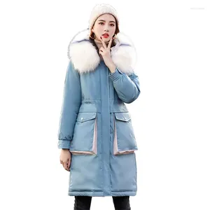 Trench da donna Piumino Ms Parker in inverno Lunghi anni Han Edition Style East Gate Of The Fashion Coat