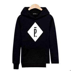 Erkek Hoodies Sweatshirts Toptan- Pigalle Harajuku Sweatshirt Sokak Giyim İçin Siyah Erkekler Lüks Ray 3xl Damla Teslimat Giyim Me DHBPW