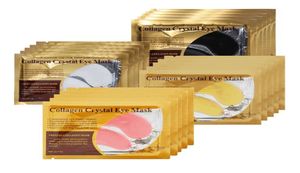 Crystal Collagen Mask Makeup Gold Powder Eye Patches For Eyes Care Moisturizing Golden Gel Masks Stick Remove Dark Circle3250526