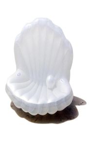 170130110CM Inflável Seashell Pool Float Giant Clam Shell Com Pérola Anel de Natação Flotador PiscinaHA072 Flutua Tubes6681495