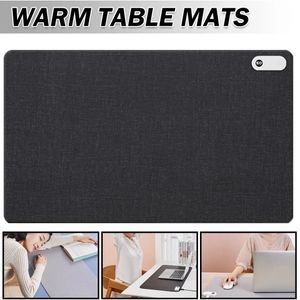 Almofada de aquecimento elétrica aquecida inteligente Escritório Desktop Display Digital Almofada de aquecimento Warmtable Waterproof Mat Mouse Pad Inverno 80x33cm 240105