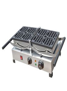BEIJAMEI Stainless steel commercial waffle machine electric rotating belgian waffle maker square shape waffle making machine8790508