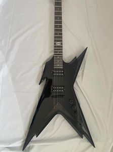 Custom Dean Electric Guitar in Black Special V Body Guitar