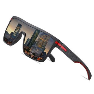 Marca polarizada óculos de sol masculino moda oversized quadro flexível quadrado masculino óculos de sol para condução óculos zonnebril heren 2203172205