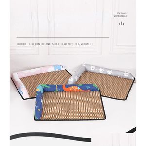 Kennels & Pens Pet Kennel Summer Cats And Dogs New Sofa Hair - Breathable Biting St Mat Manufacturers For Cat Dog Drop Delivery Home G Dhn7U