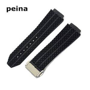 25mmX19mm Nuovi cinturini da uomo Strap Band Tire Diver Cinturino in gomma siliconica per H-U-B265M