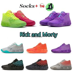 Kids Lamelo Ball Mb.02 Rick Morty Men Basketball Schuhe Sneakers Queen City zum Verkauf Slime Grundschule Sportschuh Online Shop Größe 35-46