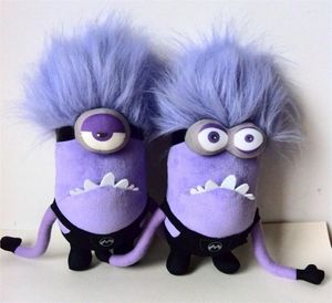 Purple Minions Plush Doll Delopible Me Ten sam akapit zabawa wypchane zabawki dzieci children039s prezent PELUCHE LJ2009153583572