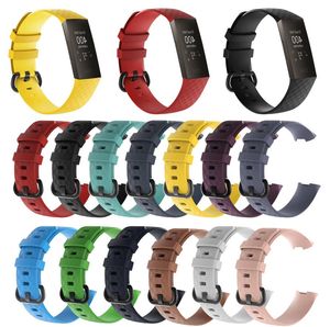 Silicone Watch Band Rand för Fitbit Charge 3 Fitness Activity Tracker Smartwatch Replacement Sports Wrist Band Strap1264770