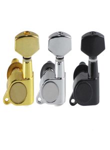 3 pçs right3pcs esquerda afinadores de guitarra afinação chave pegs botão quadrado cabeça da máquina para guitarra acústica e elétrica 1144299134