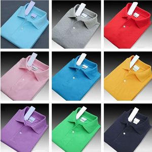 Modemärke designer mäns polos skjortor män stor liten hästkrokodil camisa solid kort ärm sommaren casual t-shirts herrar god kvalitet ew5