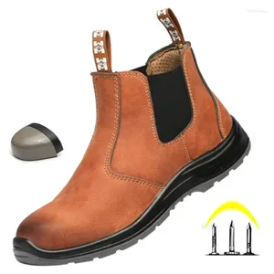 Boots Steel Toe Cap Safety Shoes Men's Protective Anti-Smash Anti-Punkture Breattable Non-Slip Waterproof Work