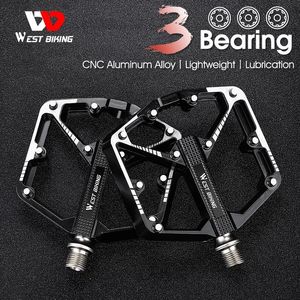 Ultralight 3 Bearings Pedal Bicycle Bike Pedal Anti-slip CNC BMX MTB Road Bike Pedal Cycling Aluminum Alloy Bike Accessories 240105