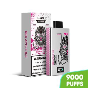 Happ Coil Puffs 9k engångs tom vaper 9000Puffs Cigarettelektronik 2% 5% styrka fylld på 14 ml Vape Juice Pod Vaporizer