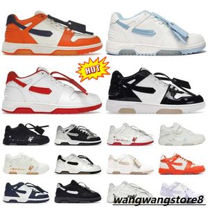 Designer Offes White Shoes Men Women Top Quality Casual Out Off Office Sneakers Low-Tops Black Pink Leather Light Blue Patent Trainers Runners Sneaker 36-45