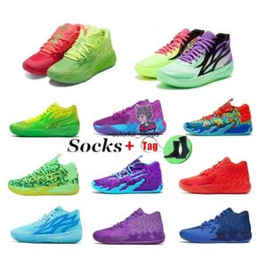 Crianças Lamelo Ball Mb.01 Mb.02 Mb.03 Rick Morty Sapatos de basquete escolar para venda Queen City Sport Shoe Trainner Tênis Tamanho 35-46