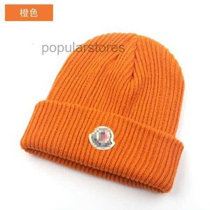 100キャップモンクレアビーニーデザイナーハット最高品質の濃厚な秋と冬の固体色の女性の耳の保護用の羊毛男性の8 msmnの編み帽子