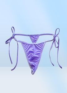 Mens Swimwear Thongs Bandage Ice Silk G String Micro Pouch Bikini Bottoms Tanga Panties Underwear Sunbath Bathing Suit Plus Size2955420