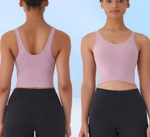 Gymkleding Dames039s Ondergoed Yoga Sportbeha U Terug Bodybuilding Alle Match Casual Push Up Align Tank Crop Tops Hardlopen Fitne2401172