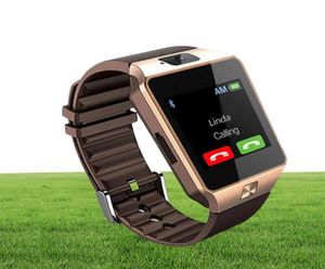 Original DZ09 Smart Watch Bluetooth Wearable Devices Smart Wristwatch för iPhone Android iOS Smart Armband med kameraklocka SIM 9766856