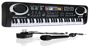 Crianças piano elétrico órgão 61 teclas música teclado eletrônico placa chave para crianças presente de natal eua plug6604548