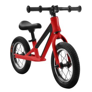 Balanscykel, Alloy Frame Toddler Bike, Lightweight Sport Training Bicycle med 12 tum gummikumdäck och justerbar plats för barn i åldrarna 1 till 5 år gammal