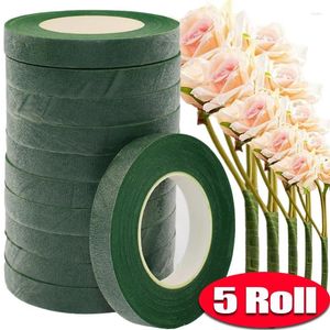 Decorative Flowers 5/1 Rolls Floral Green Tape Artificial Flower Corsages Wrap Florist Tapes Bouquet DIY Stretchy 20M Wedding Supplies