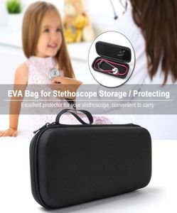 Hard Case for Stethoscope EVA Storage Bag w Big Mesh Pockets for Accessories Waterproof Antishock2304659