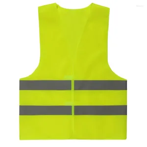 Motorcycle Apparel 1 Pc Reflective Strip Vest Car Emergency Fluorescent High Visibility Safety Jackets Clothing Hi-Vis