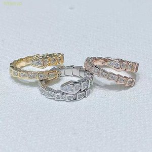 3S5NデザイナーラグジュアリージュエリーBVLGER BHOME BAND RINGS STERLING SILVER TREASURE FAMILY SNAKE FOR WOMEN BELANSATILEでパーソナライズされたトレンディな人差し指リングユニーク