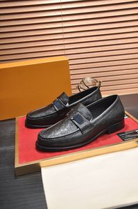 Marque de luxe hommes Oxfords robe affaires sans lacet boucle en cuir véritable costume chaussures de marche taille 38-45