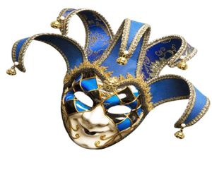 İtalya Venice Style Maske 4417cm Noel Masquerade Full Yüz Antik Maske Cosplay Gecesi için 3 Renk Club1057304