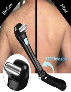 Electric Nose Ear Trimmers Multifunctional Men039s Back Hair Razor And Body Trimmer Foldable Long Handle Shaver7715349