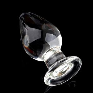 Large Crystal Butt Plug Vagina Ball Big Glass Anal Dildo Bead Adult Sex Toys for Women Men Gay Masturbator 240105