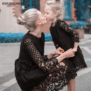 Family Matching Outfits Mother Daughter Dresses Wedding Party Casual Clothes 2011281846841
