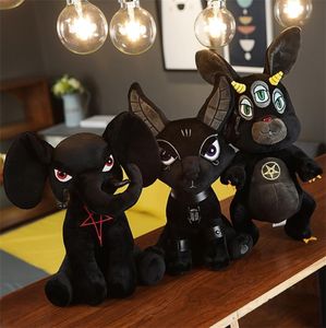 1 PC 35cm Killstar Anubis Devil Doll Black Stuffed Plush UnicornRabbitelephantwolfCat Toys Black Doll Special Gift for Kids 206644928