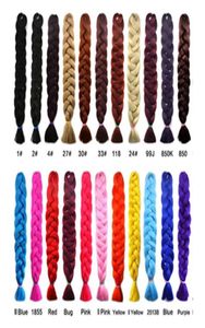 Fabrik liefern direkt 165G 82 Zoll synthetisches Flechthaar Jumbo Braid synthetische Haarverlängerungen akzeptieren kundenspezifische Farbe6292413