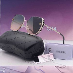 15% OFF Wholesale of Xiaoxiang Sunglasses Korean version internet celebrity trend ocean film frameless cut edge glasses large frame thin face sunglasses trendy girl