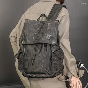 Backpack Wysoko wysokiej jakości wodoodporny laptop męski backaPack moda kamuflaż na zewnątrz podróżowanie USB szkoła ładowania