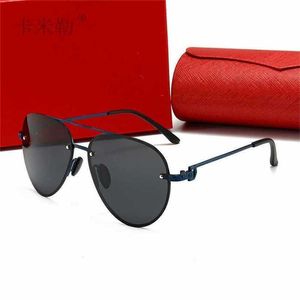 15% DI SCONTO All'ingrosso di occhiali da sole Occhiali da sole da uomo nuovi polarizzati con montatura rotonda Fashion Double Beam personalizzati per fotografia di strada 806638